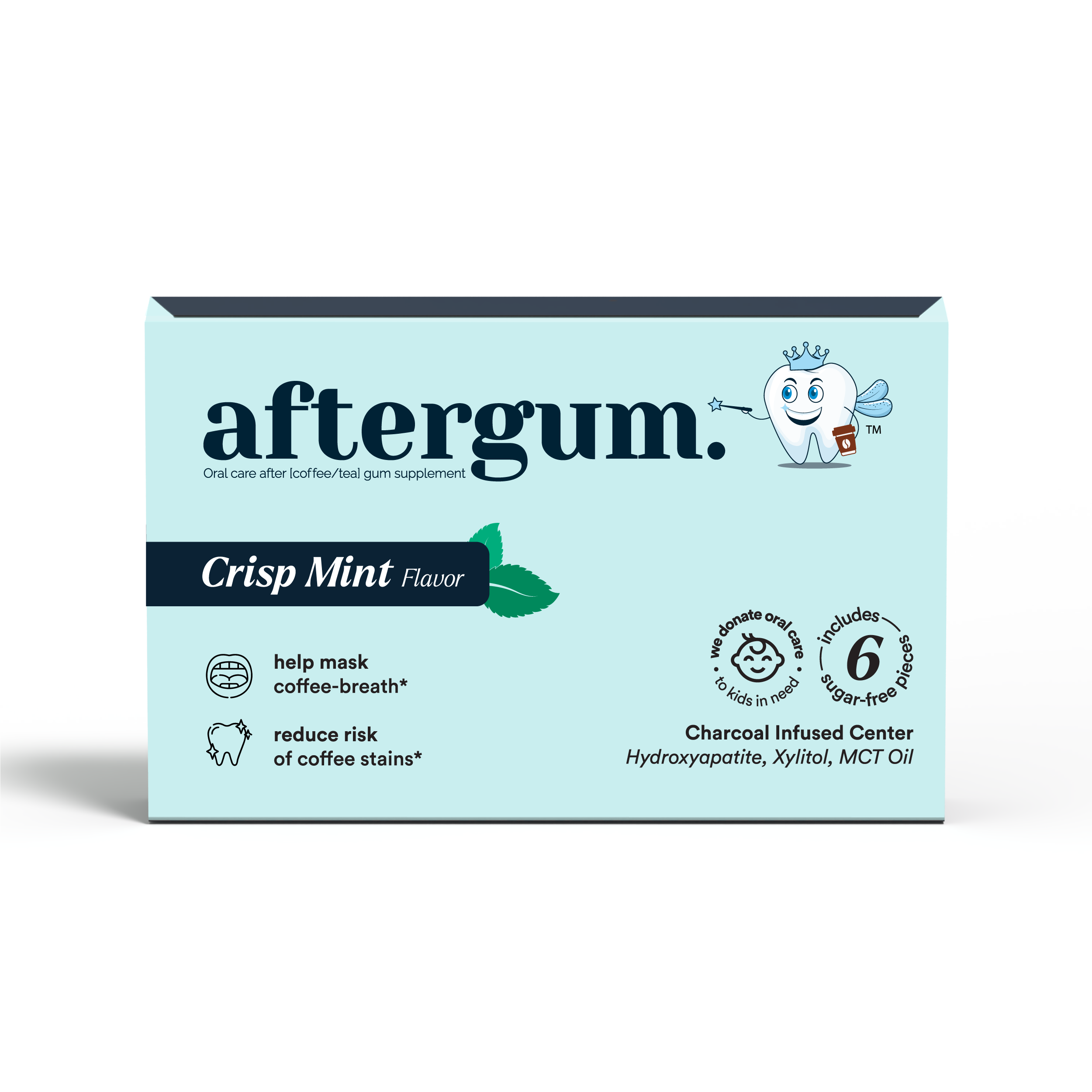 aftergum - after coffee chewing gum supplement