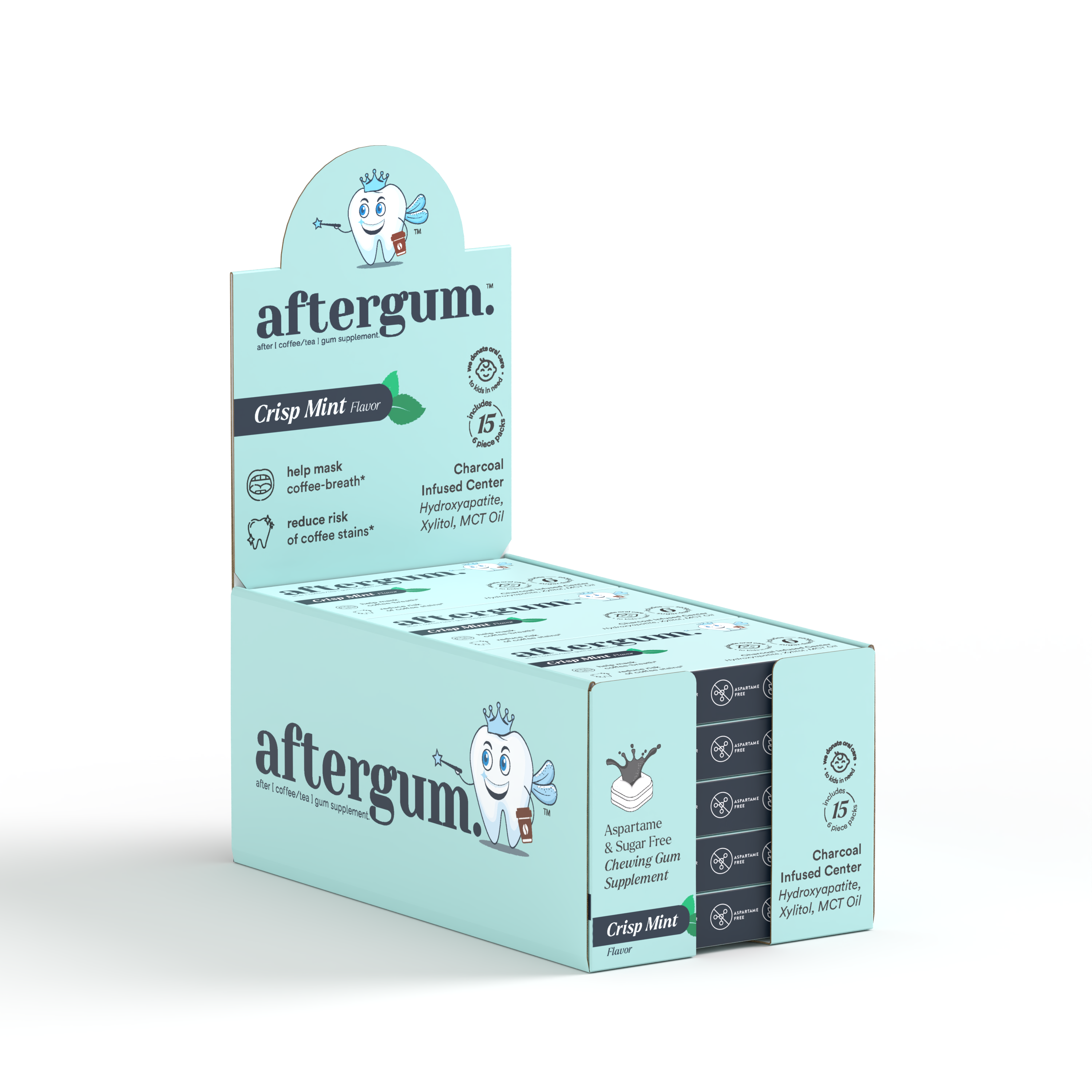 aftergum - sip, chew, & smile.