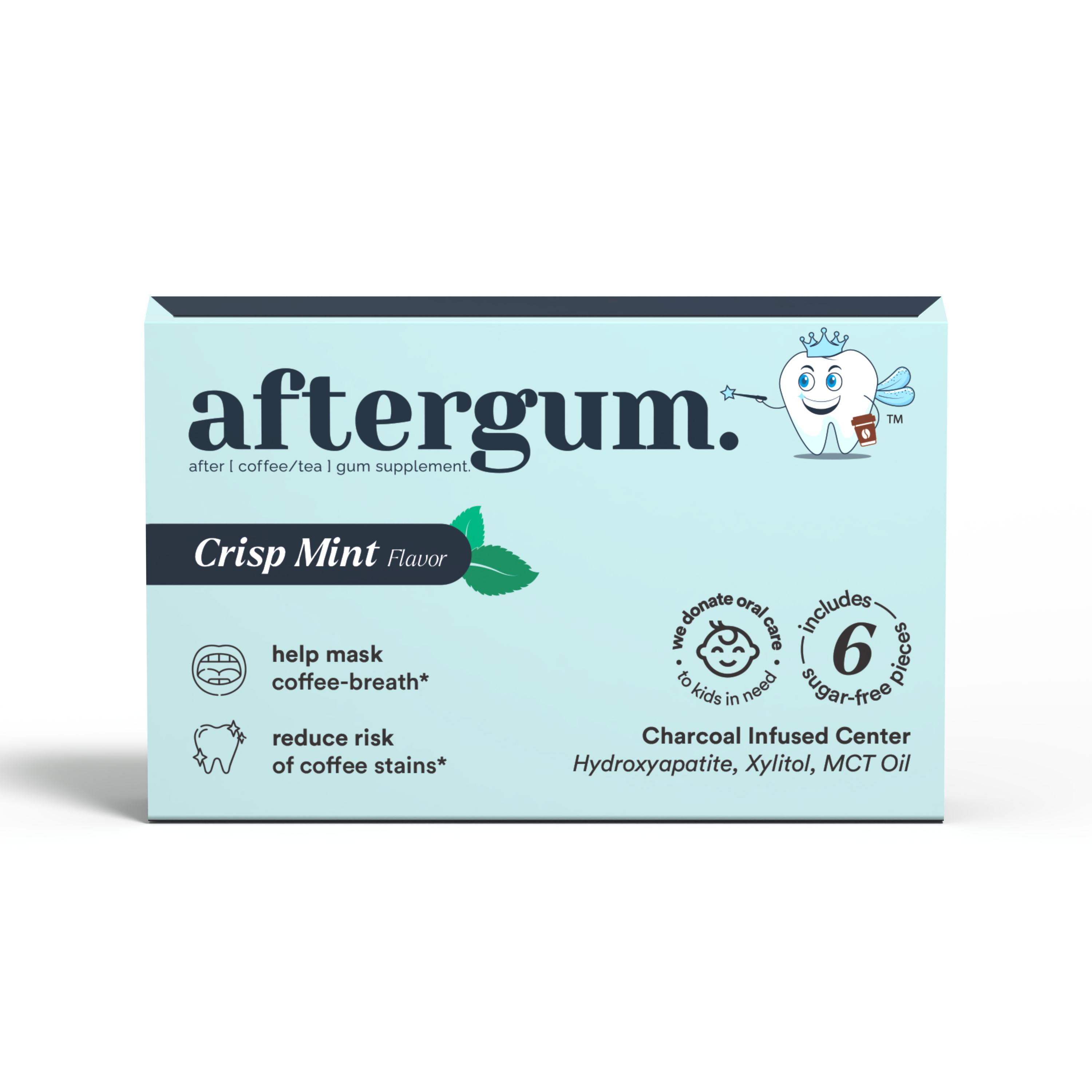 aftergum - sip, chew, & smile.