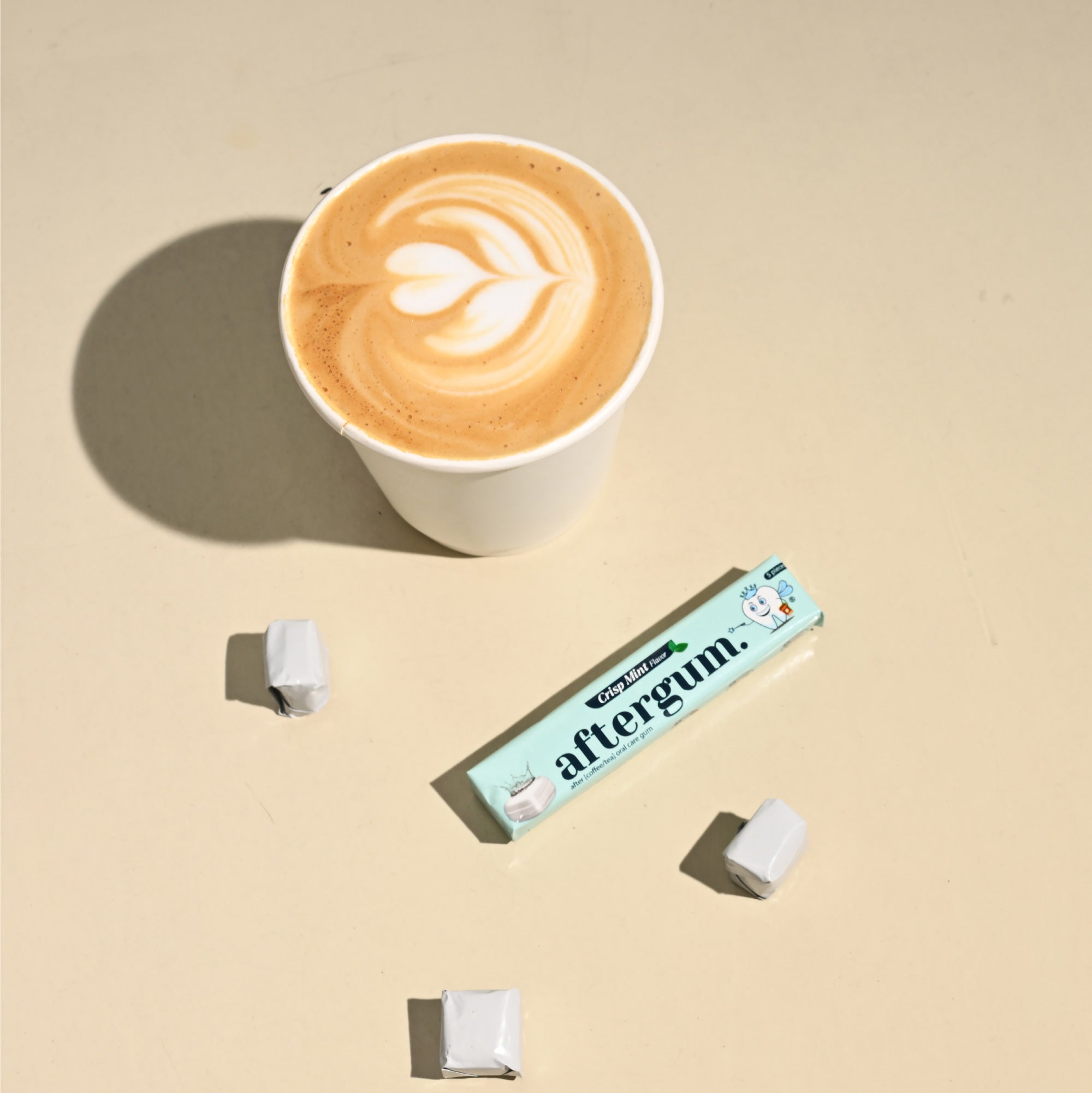 aftergum® - sip, chew, smile